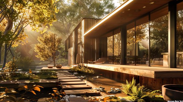 Maison en bois design : une construction esthétique et moderne