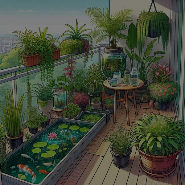 Quelles sont les meilleures pratiques pour la culture de plantes aquatiques en bacs sur un balcon ?