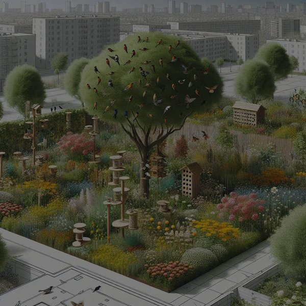 Comment concevoir un jardin attractif pour les oiseaux et les insectes bénéfiques en milieu urbain ?